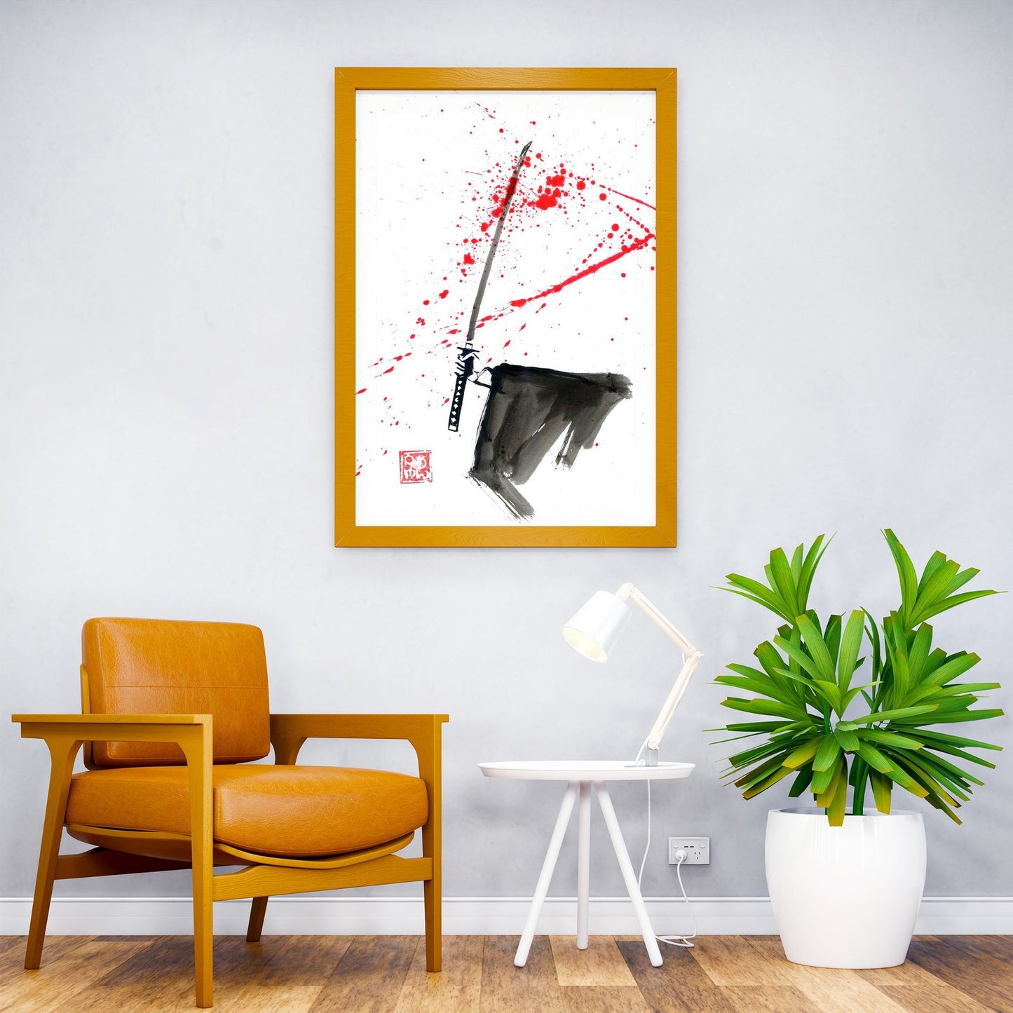 bloody katana Asian Style Poster | Wall Art for Home & Office | High-Quality Print