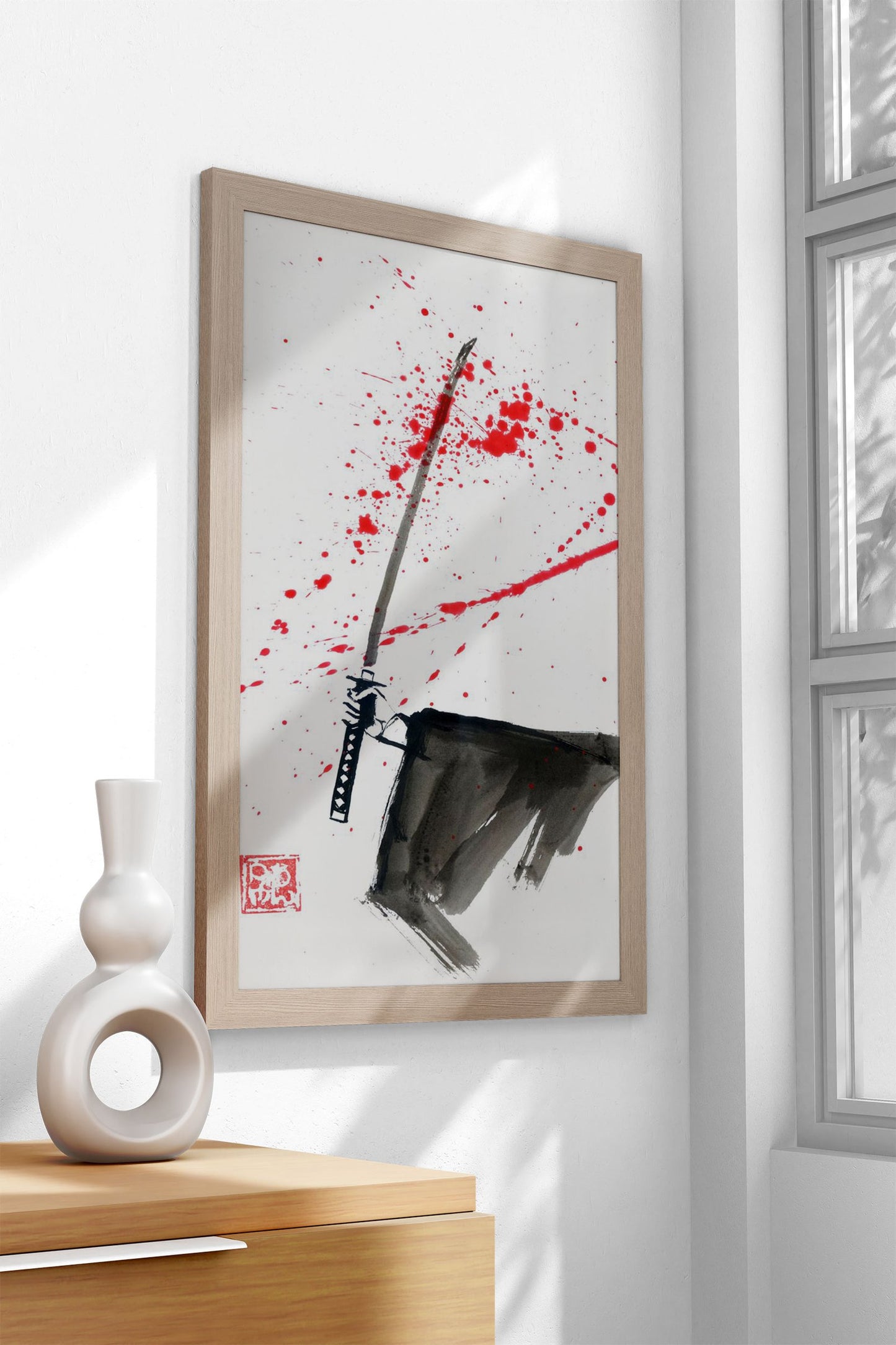 bloody katana Asian Style Poster | Wall Art for Home & Office | High-Quality Print