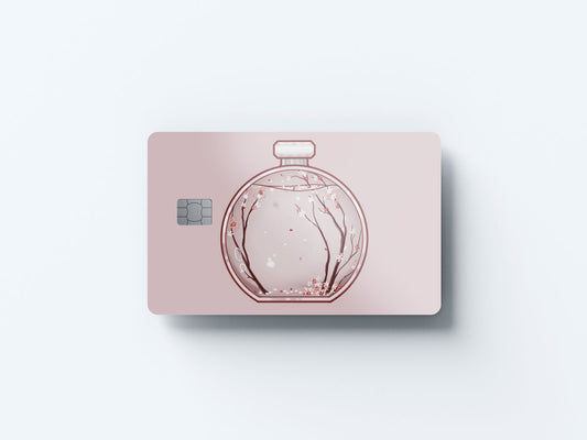 Watercolor blossom design | credit card sticker | small chip | credit card skin for nursery and home wall decor.