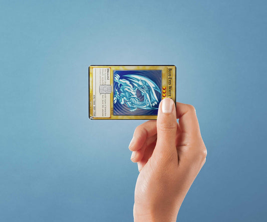 Blue Dragon Card Design | Credit Card Sticker | Small Chip | Credit Card Skin