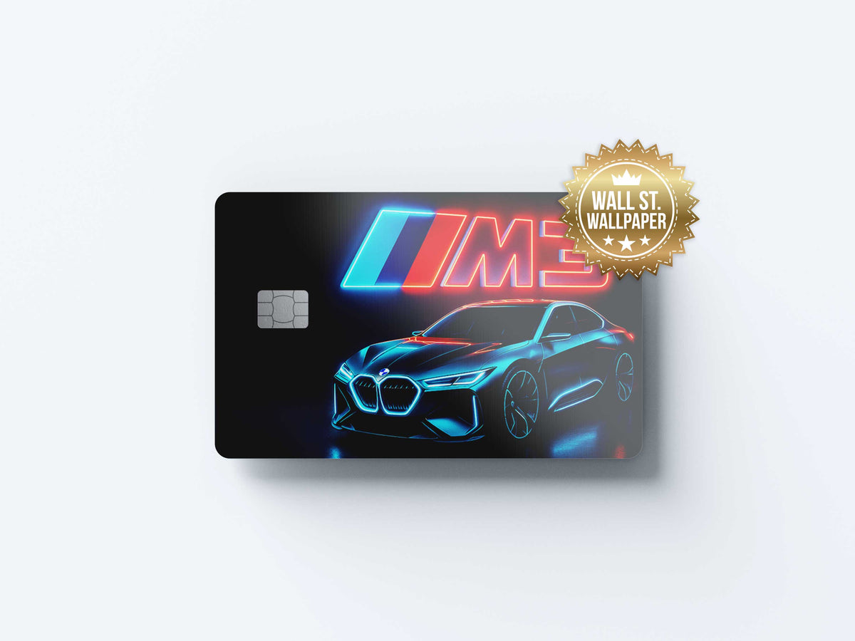 BMW M3 - Premium Vinyl Credit Card Skin Cover by Wonderwallsboutique