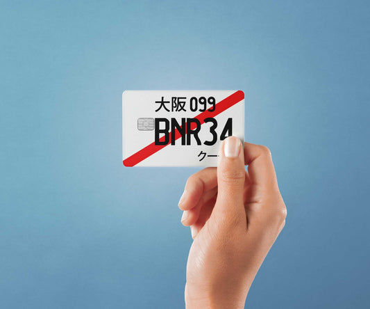 BNR34 Design | Credit Card Sticker | Small Chip | Credit Card Skin