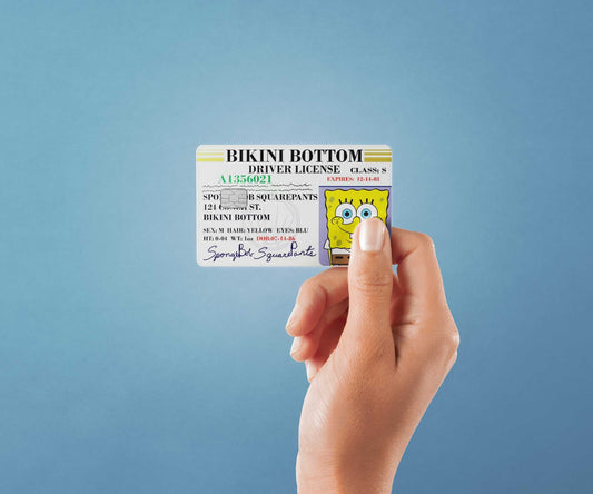 Bob License Design | Credit Card Sticker | Small Chip | Credit Card Skin