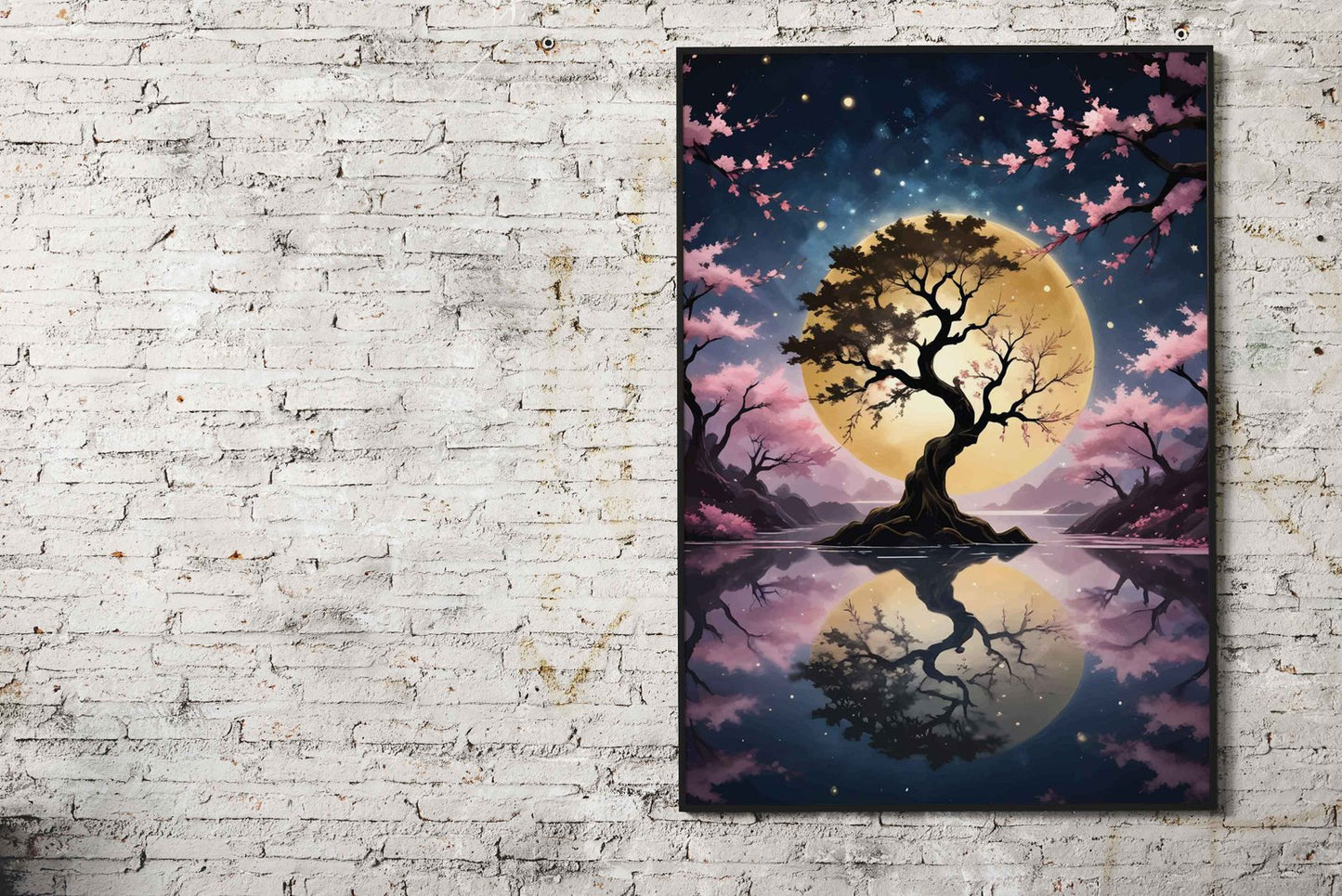 bonsai Fantasy Landscape Asian Style Poster | Wall Art for Home & Office | High-Quality Print
