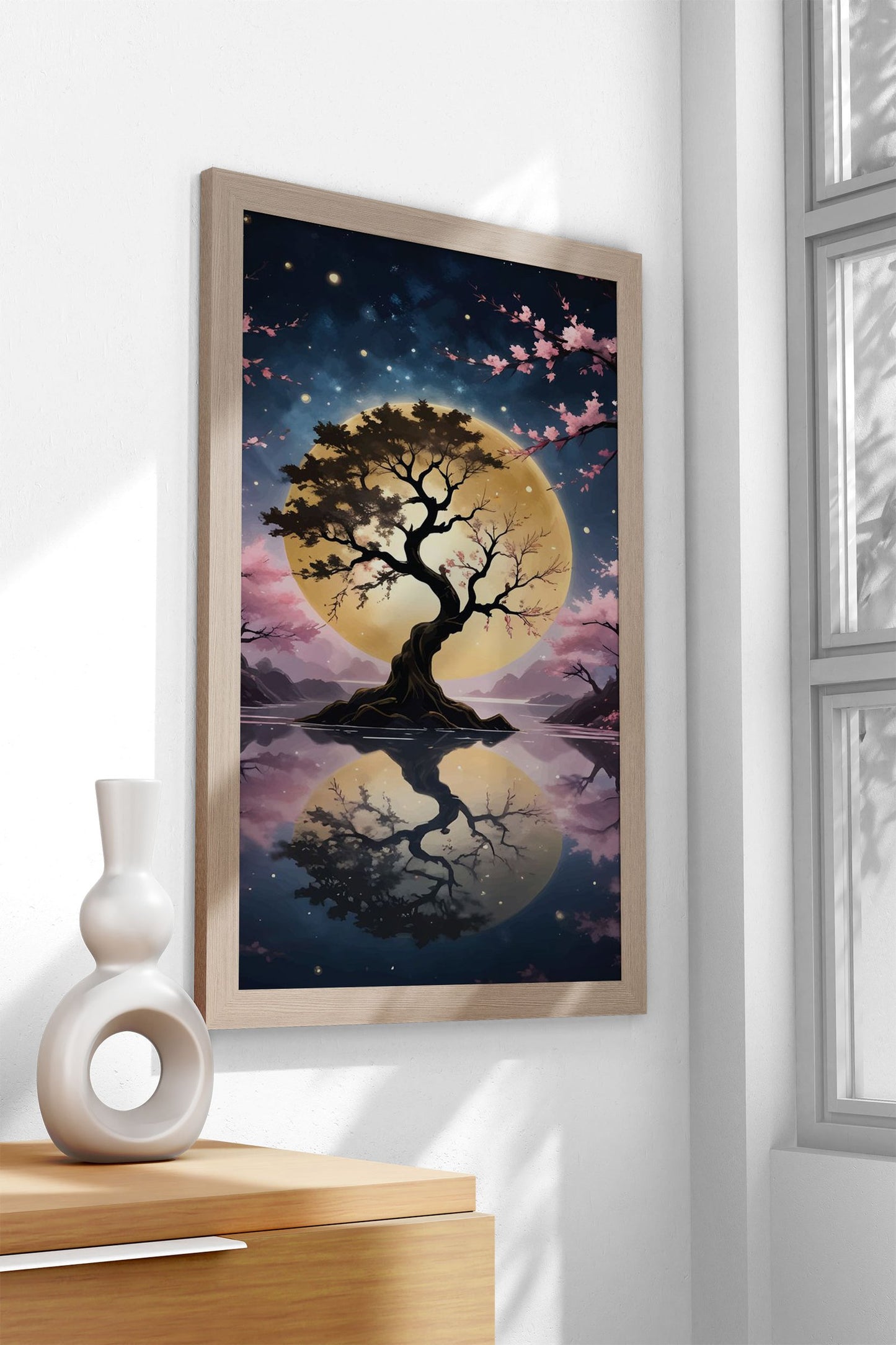 bonsai Fantasy Landscape Asian Style Poster | Wall Art for Home & Office | High-Quality Print