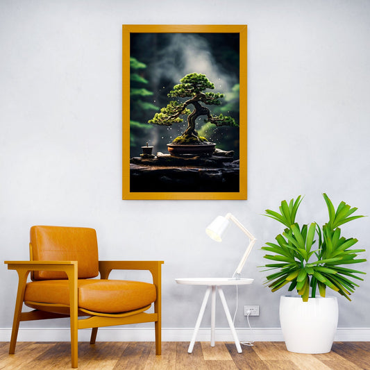 bonsai tree nature Asian Style Poster | Wall Art for Home & Office | High-Quality Print - High-quality vinyl skin w