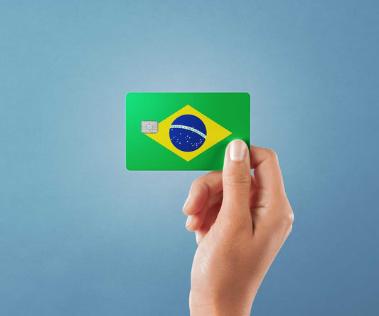 Brazil Design | Credit Card Sticker | Small Chip | Credit Card Skin