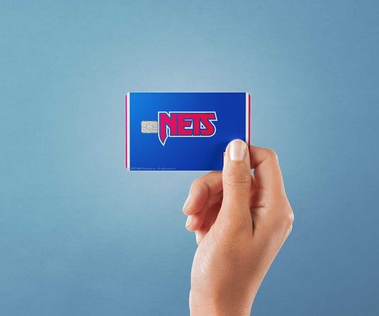 Brooklyn Nets Away Hardwood Classics Design | Credit Card Sticker | Small Chip | Credit Card Skin