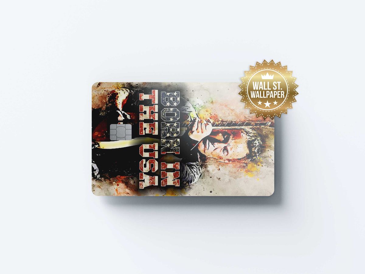 Bruce Springsteen - Premium Vinyl Credit Card Skin Cover by Wonderwallsboutique