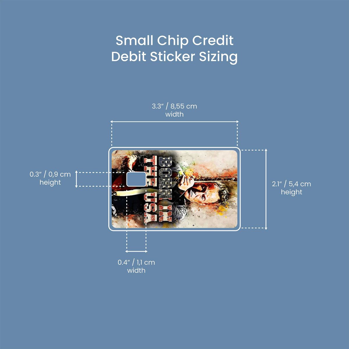 Bruce Springsteen - Premium Vinyl Credit Card Skin Cover by Wonderwallsboutique