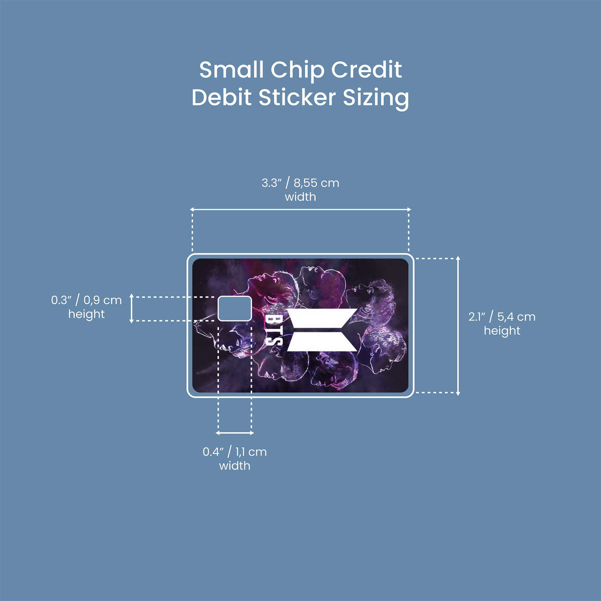 BTS - Premium Vinyl Credit Card Skin Cover by Wonderwallsboutique