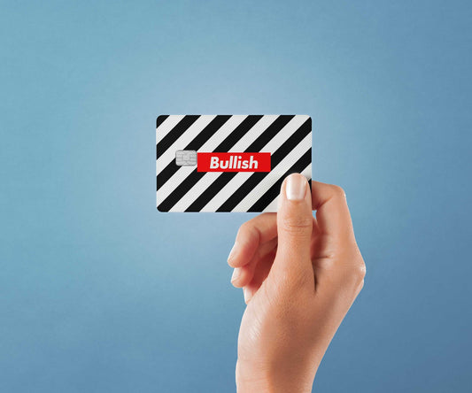 Bullish Design | Credit Card Sticker | Small Chip | Credit Card Skin