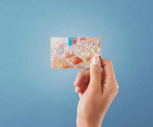 Bunny Convenience Store Design | Credit Card Sticker | Small Chip | Credit Card Skin