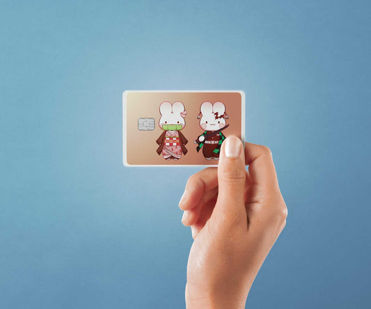 Bunny Slayer Design | Credit Card Sticker | Small Chip | Credit Card Skin