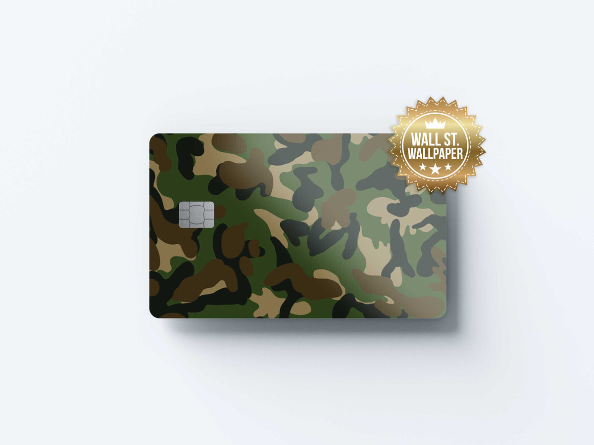 Camouflage - Premium Vinyl Credit Card Skin Cover by Wonderwallsboutique