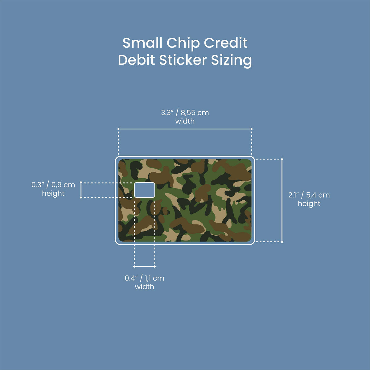 Camouflage - Premium Vinyl Credit Card Skin Cover by Wonderwallsboutique