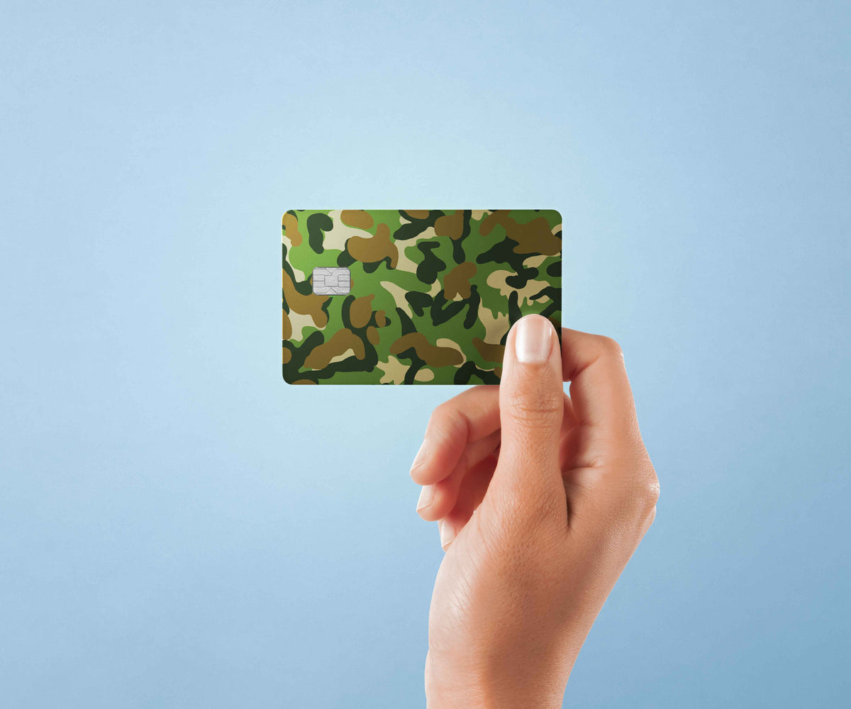 Camouflage - Premium Vinyl Credit Card Skin Cover by Wonderwallsboutique