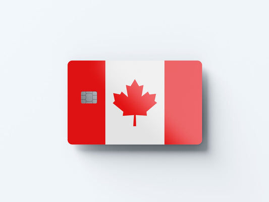 Watercolor canada design | credit card sticker | small chip | credit card skin for nursery and home wall decor.