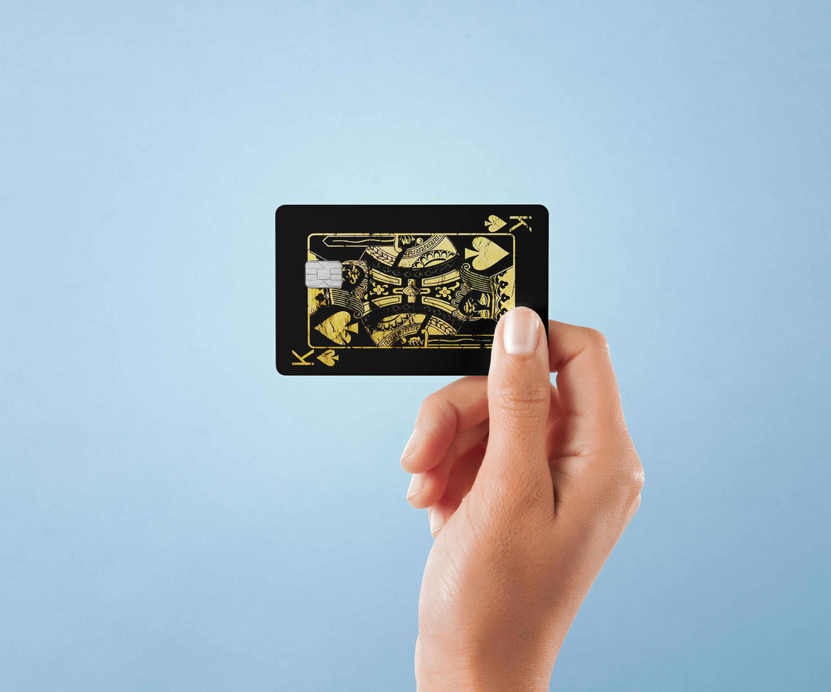 King - Premium Vinyl Credit Card Skin Cover by Wonderwallsboutique