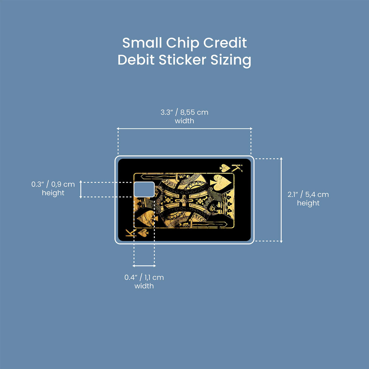 King - Premium Vinyl Credit Card Skin Cover by Wonderwallsboutique
