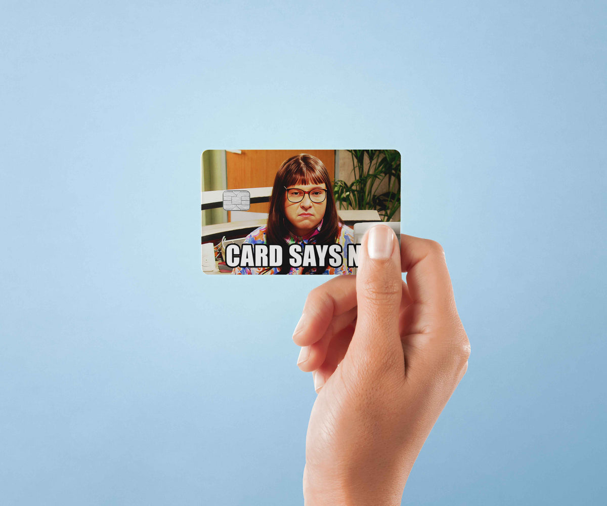 Says No - Premium Vinyl Credit Card Skin Cover by Wonderwallsboutique