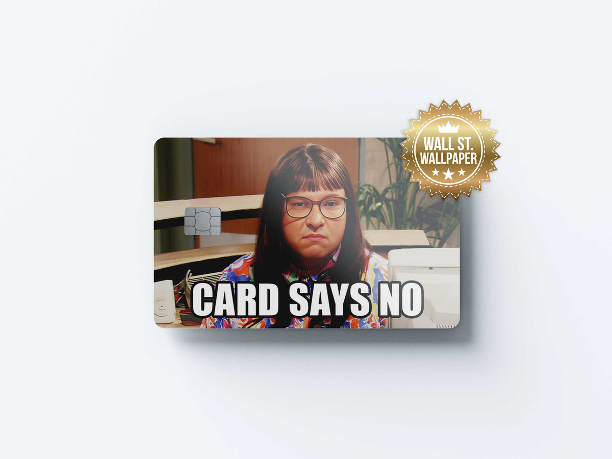 Says No - Premium Vinyl Credit Card Skin Cover by Wonderwallsboutique