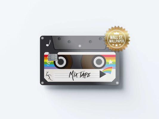 Cassette Band Retro - Premium Vinyl Credit Card Skin Cover by Wonderwallsboutique