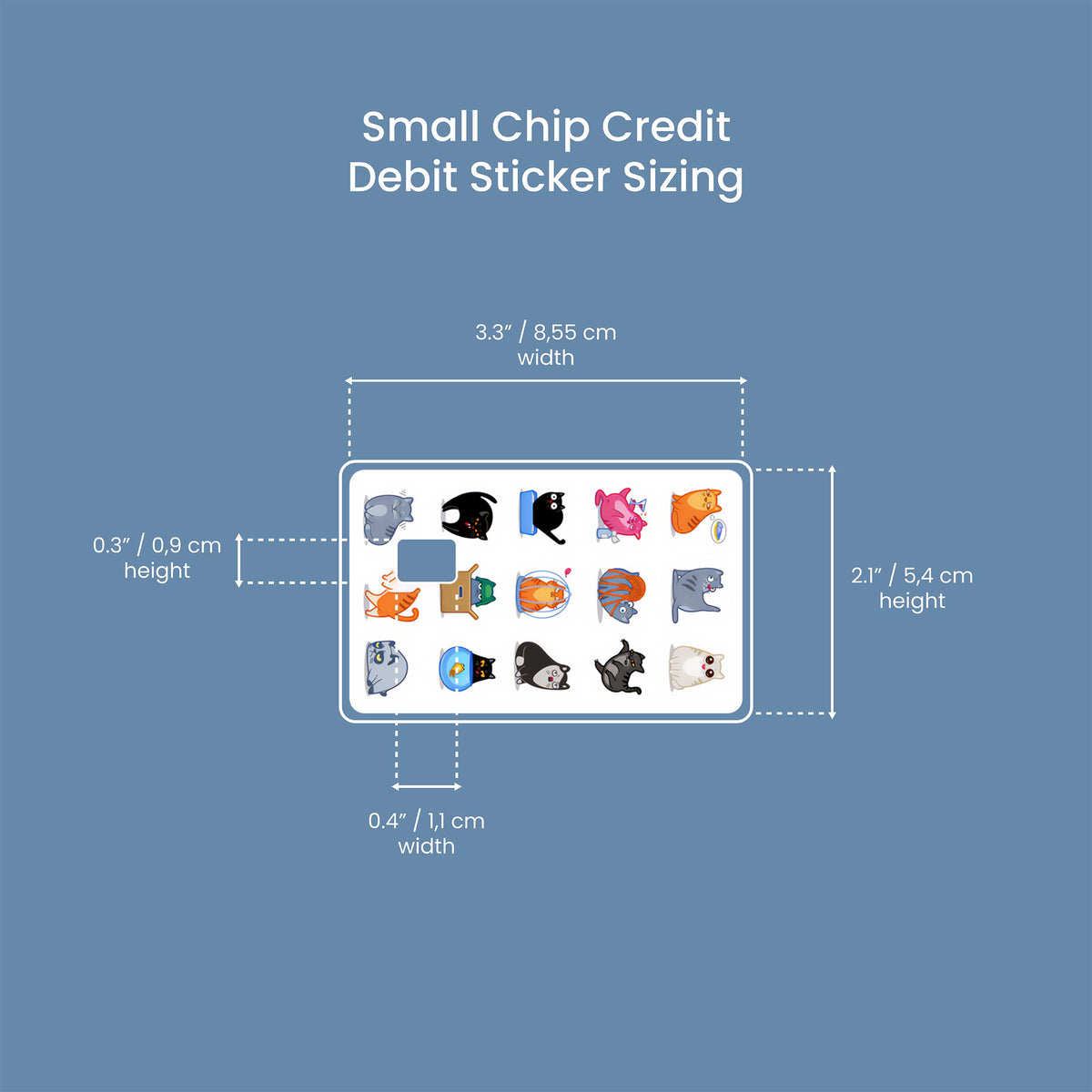 Cats - Premium Vinyl Credit Card Skin Cover by Wonderwallsboutique