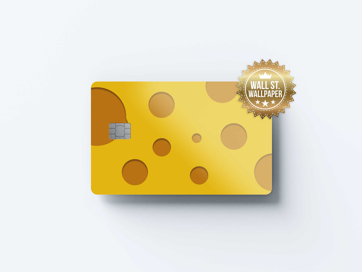 Cheese - Premium Vinyl Credit Card Skin Cover by Wonderwallsboutique