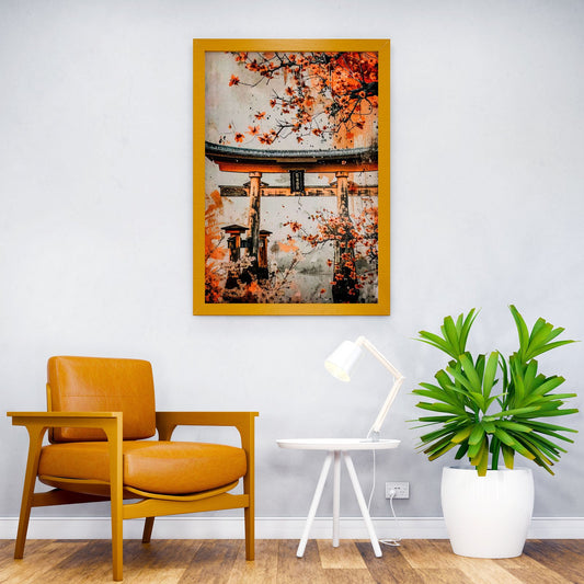 cherry blossom gate japan Asian Style Poster | Wall Art for Home & Office | High-Quality Print - High-Quality Visual Display