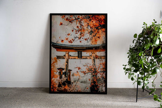 cherry blossom gate japan Asian Style Poster | Wall Art for Home & Office | High-Quality Print - High-Quality Visual Display