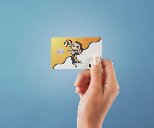 Chibi Asahi Design | Credit Card Sticker | Small Chip | Credit Card Skin