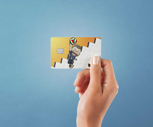 Chibi Tanaka Design | Credit Card Sticker | Small Chip | Credit Card Skin