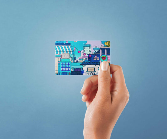 Chill City Design | Credit Card Sticker | Small Chip | Credit Card Skin