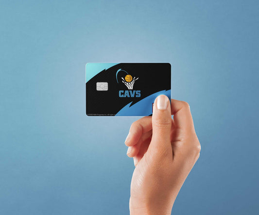 Cleveland Cavaliers Away Hardwood Classics Design | Credit Card Sticker | Small Chip | Credit Card Skin