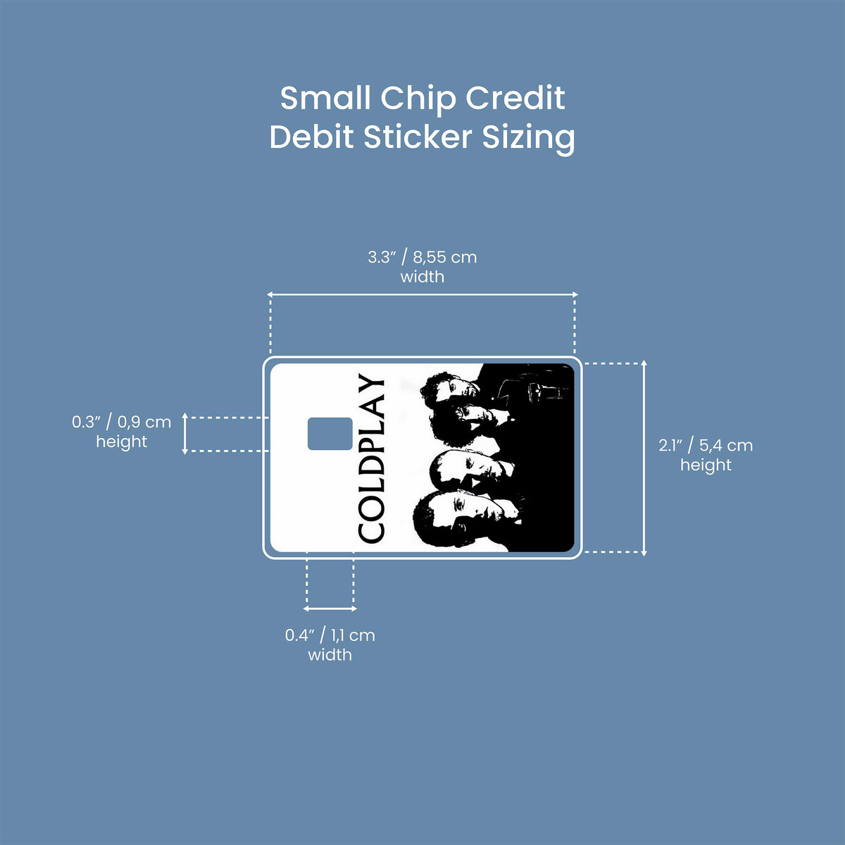 Coldplay - Premium Vinyl Credit Card Skin Cover by Wonderwallsboutique