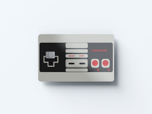 Watercolor controller design | credit card sticker | small chip | credit card skin for nursery and home wall decor.