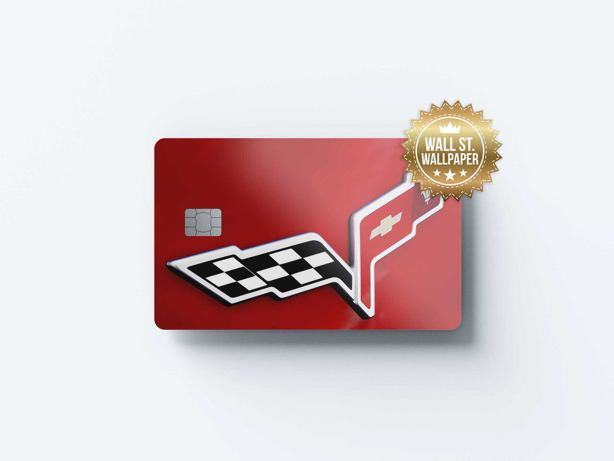 Corvette - Premium Vinyl Credit Card Skin Cover by Wonderwallsboutique