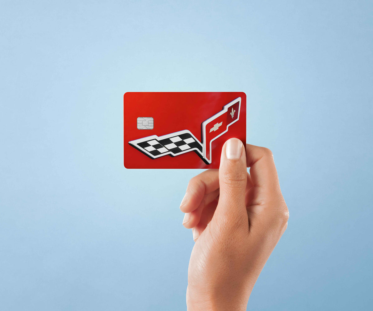 Corvette - Premium Vinyl Credit Card Skin Cover by Wonderwallsboutique