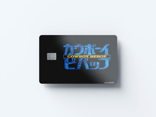 Watercolor cowboy bebop design | credit card sticker | small chip | credit card skin for nursery and home wall decor.
