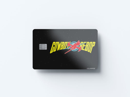 Watercolor cowboy bebop space design | credit card sticker | small chip | credit card skin for nursery and home wall decor.