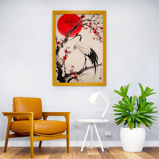 crane japan Asian Style Poster | Wall Art for Home & Office | High-Quality Print - High-Quality Visual Display