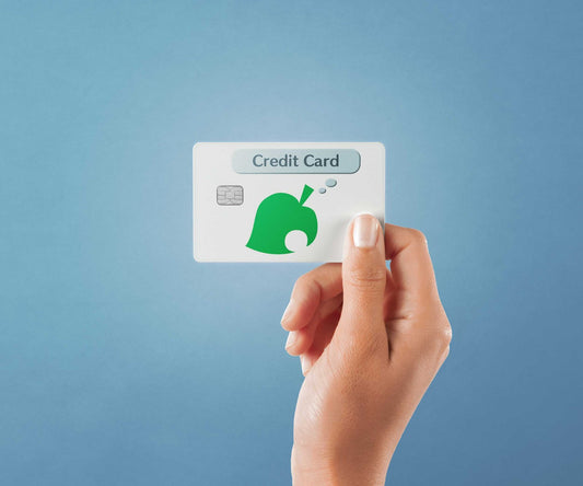 Watercolor credit card leaf design | credit card sticker | small chip | credit card skin for nursery and home wall decor.