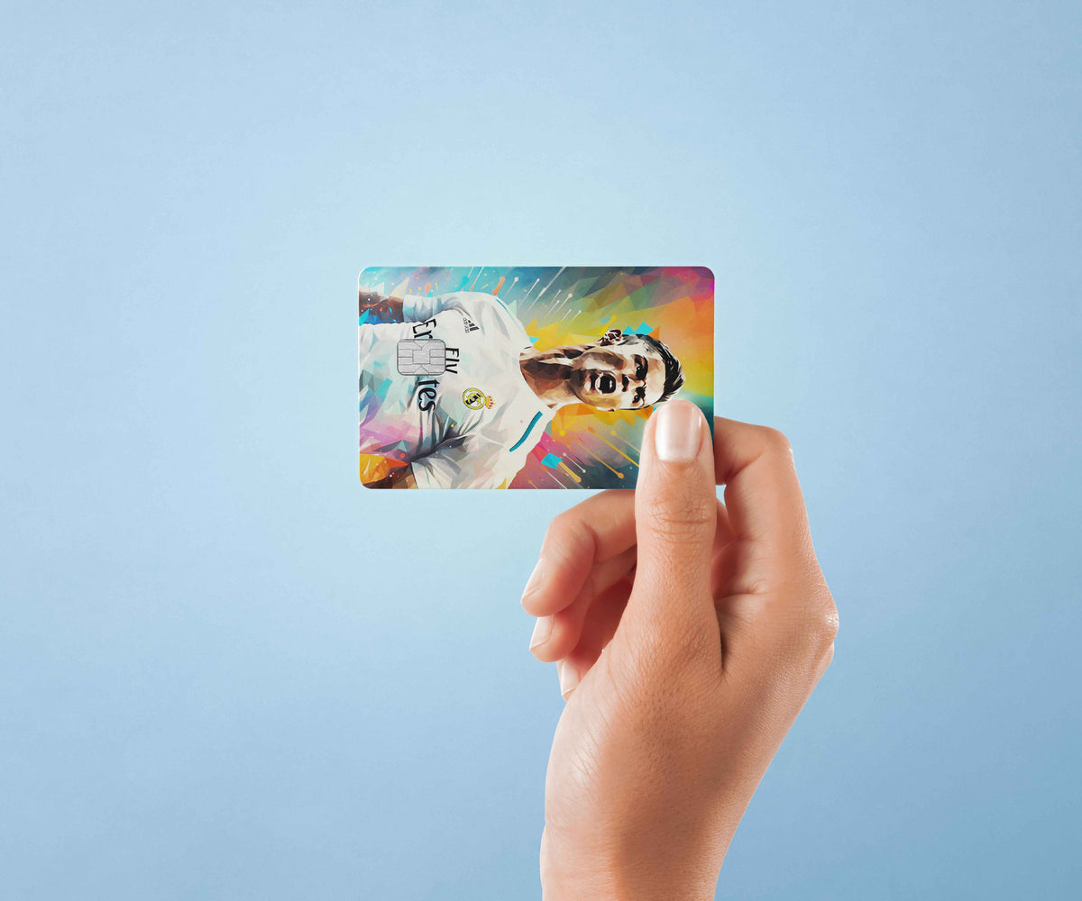 Cristiano Ronaldo Real Madrid - Premium Vinyl Credit Card Skin Cover by Wonderwallsboutique