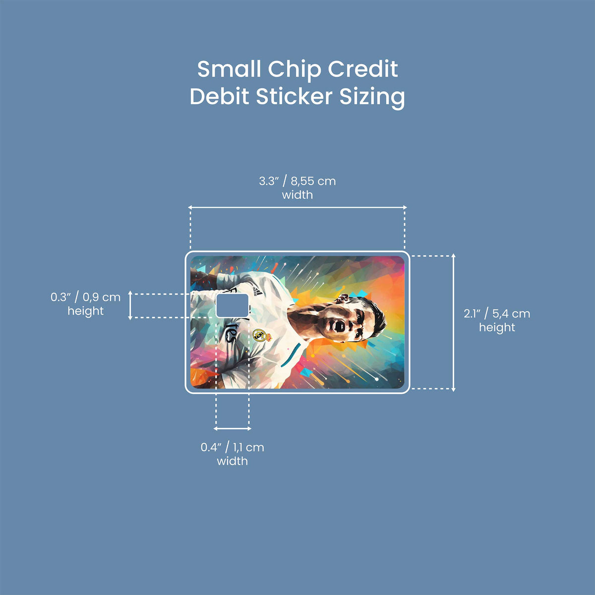 Cristiano Ronaldo Real Madrid - Premium Vinyl Credit Card Skin Cover by Wonderwallsboutique