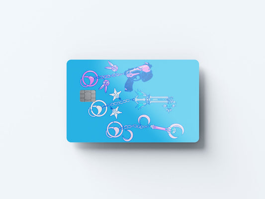 Watercolor cyber charms 2 design | credit card sticker | small chip | credit card skin for nursery and home wall decor.