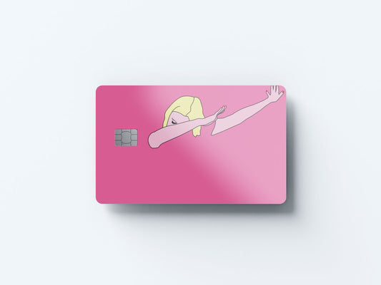 Watercolor dabitha design | credit card sticker | small chip | credit card skin for nursery and home wall decor.