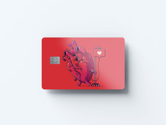 Watercolor daily sustenance design | credit card sticker | small chip | credit card skin for nursery and home wall decor.