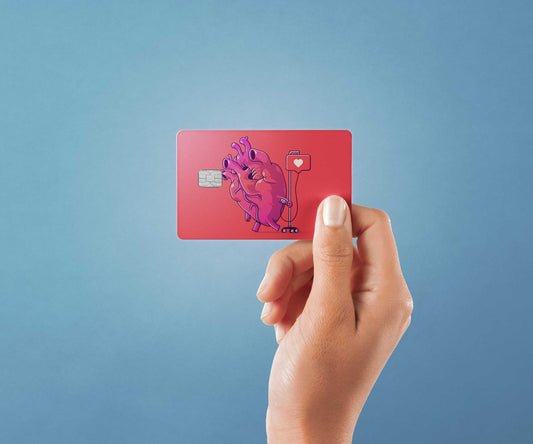 Watercolor daily sustenance design | credit card sticker | small chip | credit card skin for nursery and home wall decor.