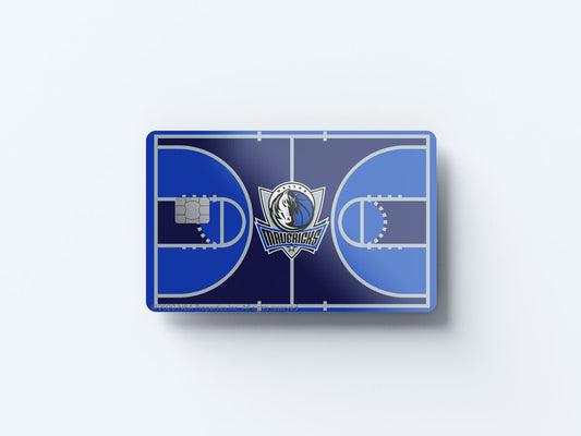 Watercolor dallas mavericks courtside design | credit card sticker | small chip | credit card skin for nursery and home wall decor.